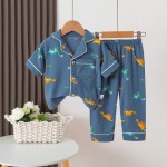 Children Pajamas Supplier - Cardigan Home Clothing Set