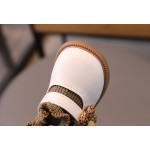 Girls Loafers Factory - White Knitted Lace Ankle