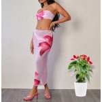 Women Swimwear Factory - 3 Piece Printed Bikini Cover Up