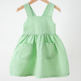 Girls Summer Dress Supplier - Sleeveless Suspender 3-7 Years