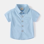 Baby Shirt Factory - Plaid Lapel Fashion