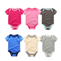 Baby Romper Supplier - 6 Color Plain Cotton