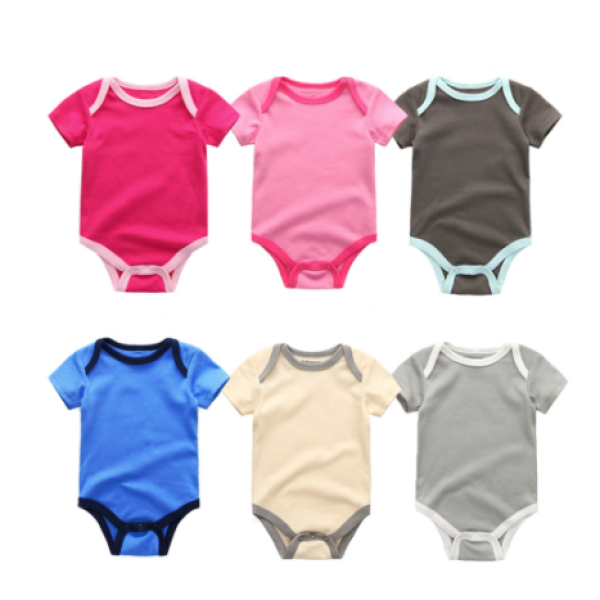 Baby Romper Supplier - 6 Color Plain Cotton