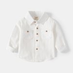 Children's Shirt Factory - Lapel T-shirt Cotton