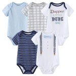 Baby Bodysuit Supplier - 5pcs Set Soft Knit