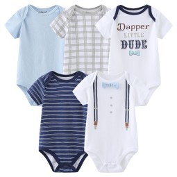 Baby Bodysuit Supplier - 5pcs Set Soft Knit