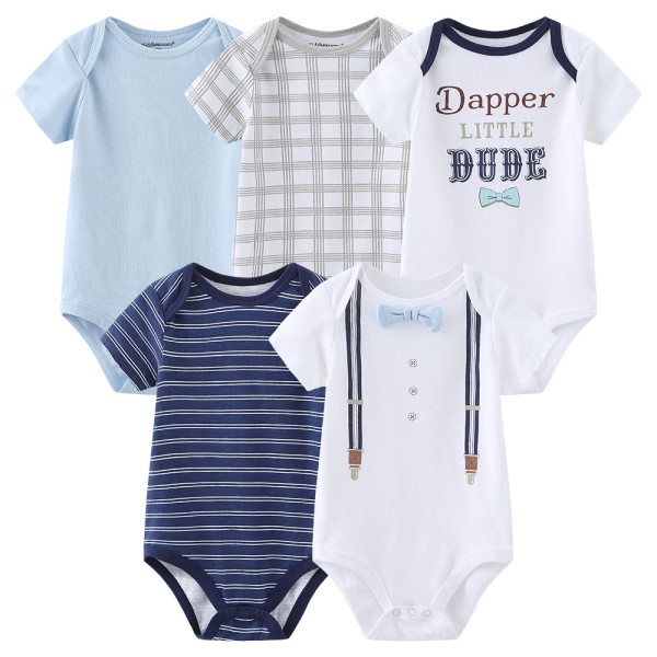 Baby Bodysuit Supplier - 5pcs Set Soft Knit