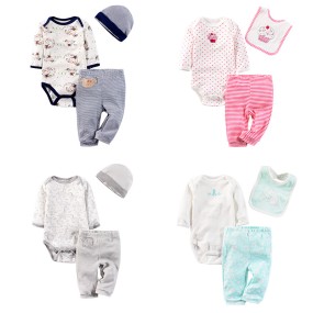 Baby Set Supplier - Romper Pant Bib Set