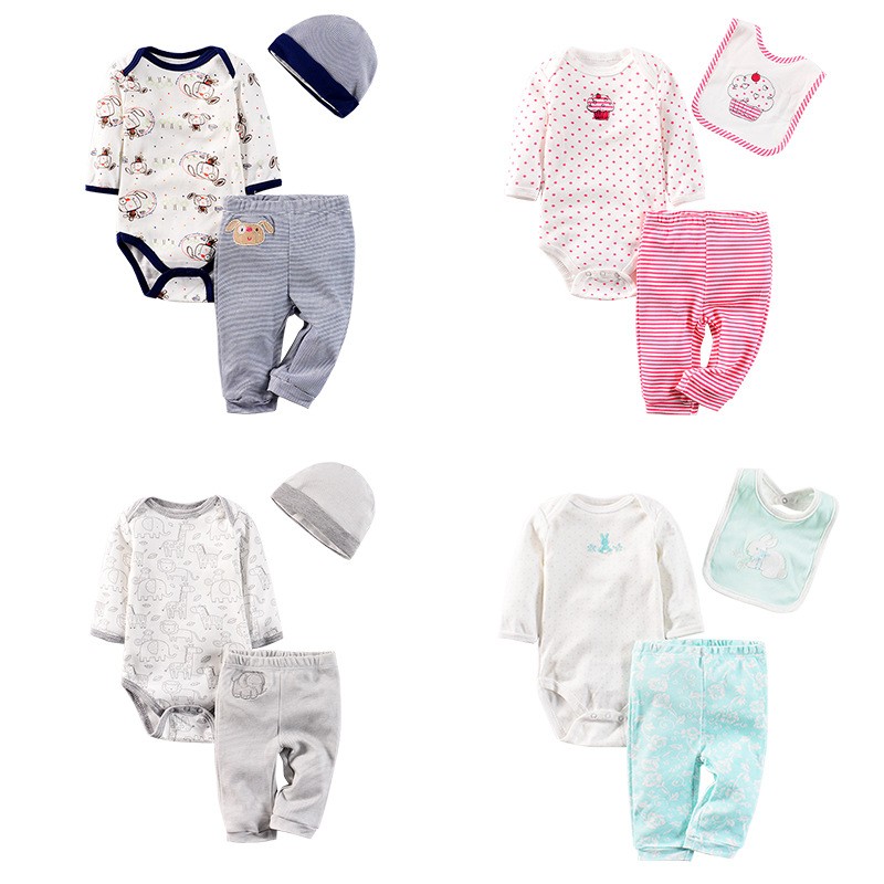 Baby Set Supplier - Romper Pant Bib Set