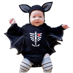 Halloween Jumpsuit Factory - Printed Bat Pattern