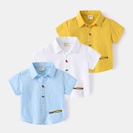 Boys Shirt Supplier - Solid Color Children
