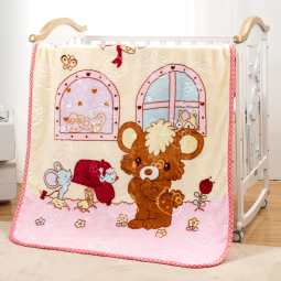 Children's Blanket Factory - Bear Printed Knitted