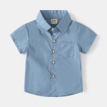 Baby Shirt Factory - Plaid Lapel Fashion