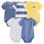 Baby Bodysuit Supplier - 5pcs Set Soft Knit