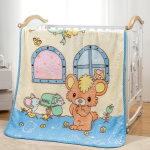 Children's Blanket Factory - Bear Printed Knitted