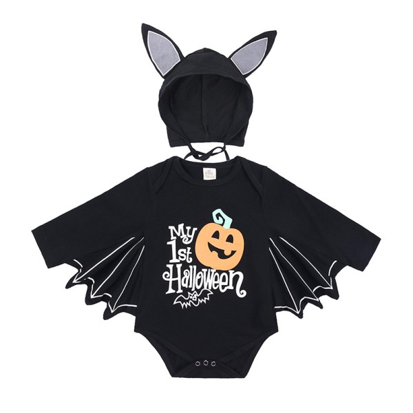 Halloween Jumpsuit Factory - Printed Bat Pattern