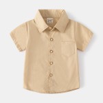 Baby Shirt Factory - Plaid Lapel Fashion
