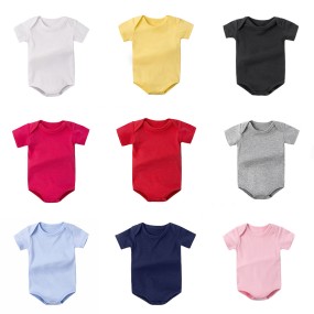 Baby Jumpsuit Supplier - 100% Cotton Solid