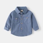 Children's Shirt Factory - Lapel T-shirt Cotton