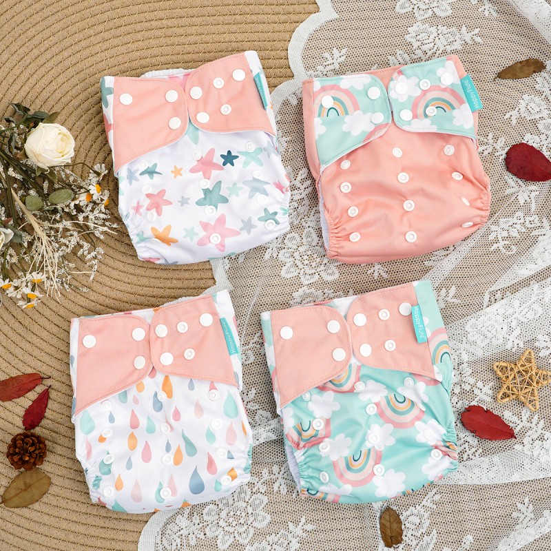 Cloth Diaper Supplier - 4pcs Set Reusable