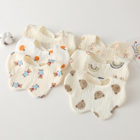 Muslin Bibs Supplier - 4 Layers Solid Color
