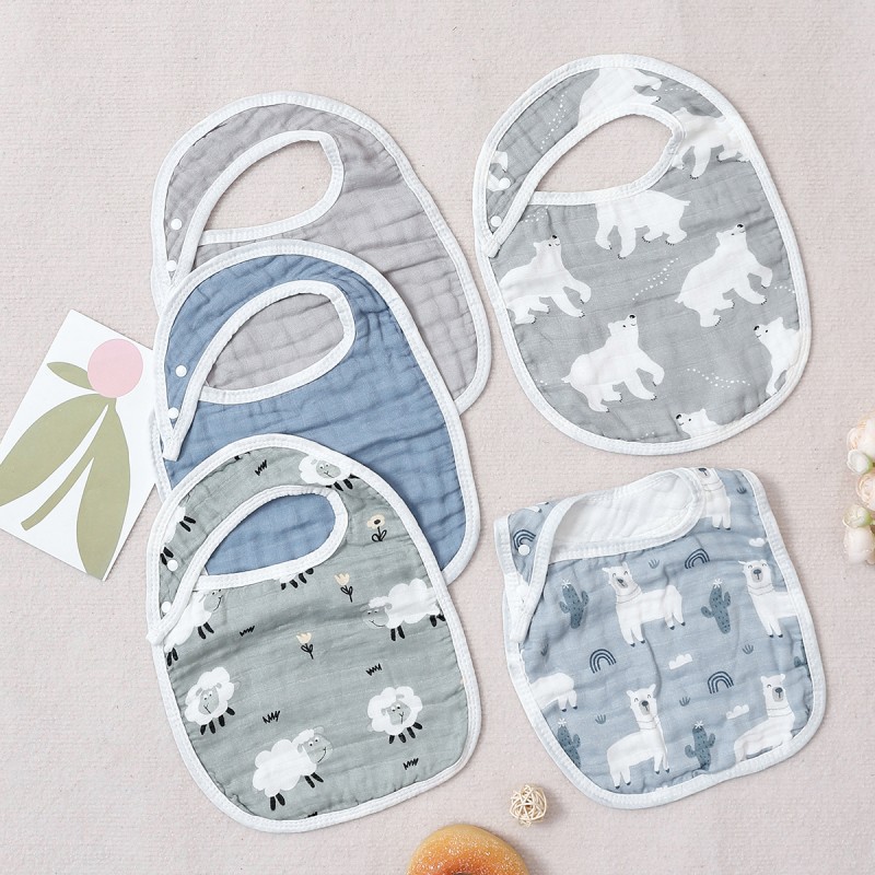 Baby Bib Supplier - Bamboo Cotton Hook Loop