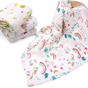 Muslin Swaddle Blanket Supplier - 6 Layer Organic Custom Print