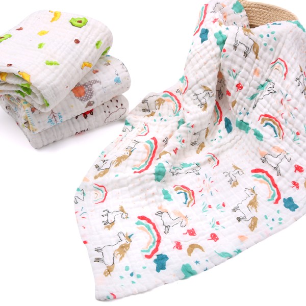 Muslin Swaddle Blanket Supplier - 6 Layer Organic Custom Print