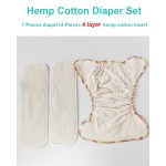 Cloth Diaper Set Manufacturer - 2 Piece Hemp Cotton