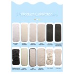 Bamboo Insert Factory - Charcoal Microfiber Booster Pad