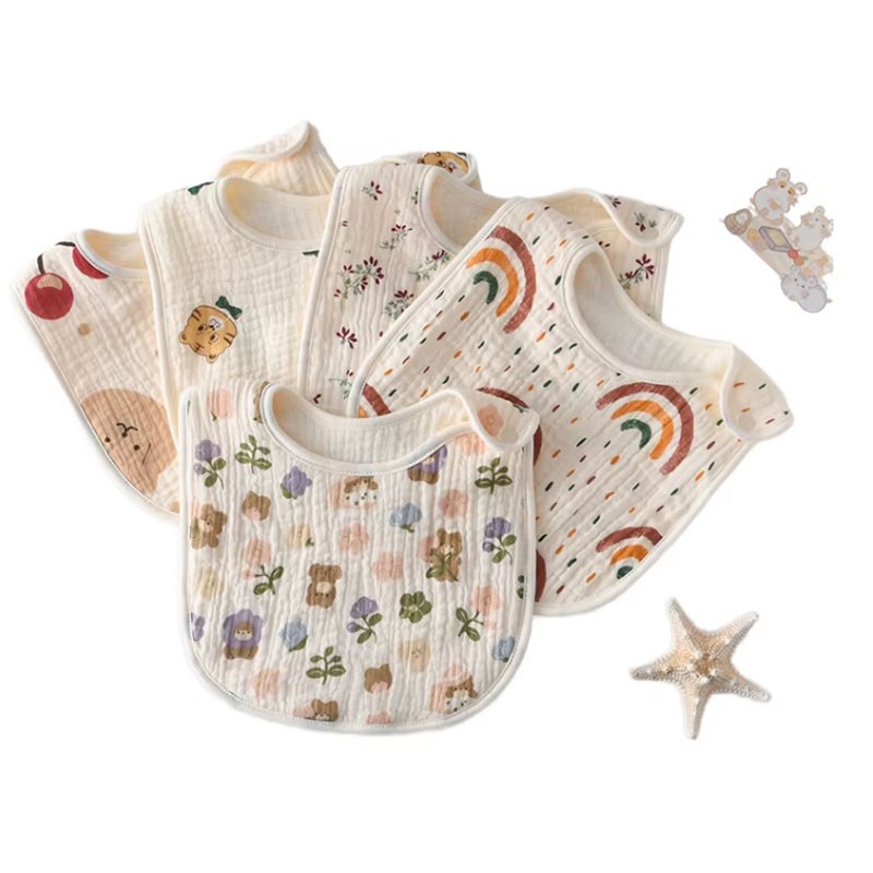 Muslin Baby Bibs Factory - 7 Layer Waterproof Bandana
