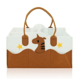 Diaper Caddy Organizer Supplier - Cartoon Felt Portable Multi