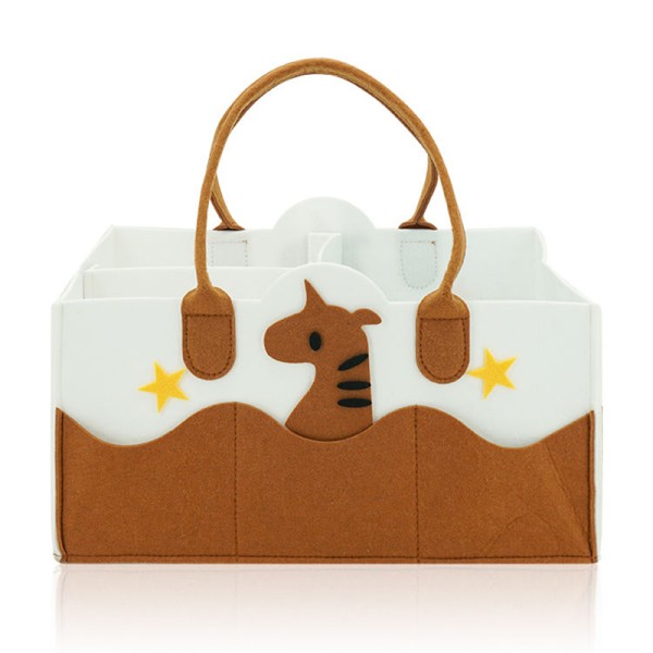 Diaper Caddy Organizer Supplier - Cartoon Felt Portable Multi