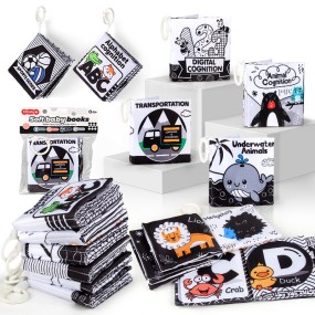 Baby Cloth Book Manufacturer - High Contrast Black White