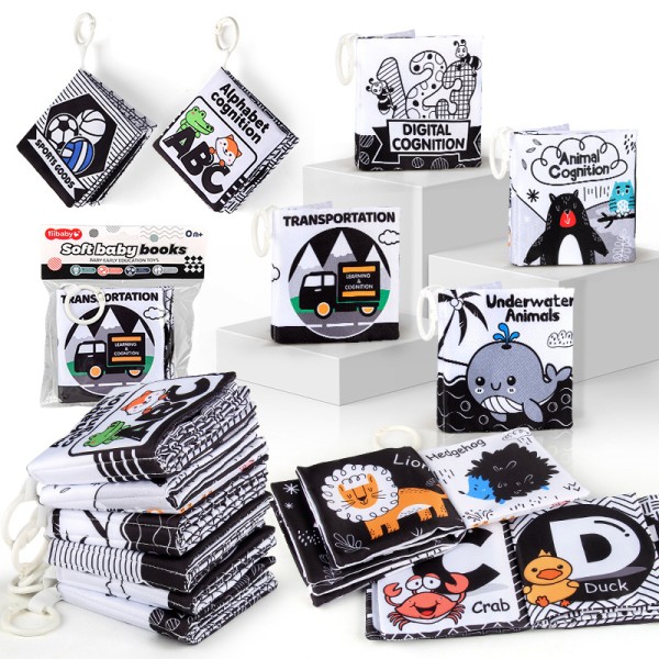 Baby Cloth Book Manufacturer - High Contrast Black White