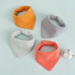 Cotton Baby Bibs Factory - 6 Layer Muslin Metal Snaps