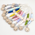Baby Pacifier Clip Factory - Silicone Wooden Drool Guard