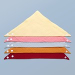 Baby Bibs Supplier - Adjustable 15 Color Muslin Cotton