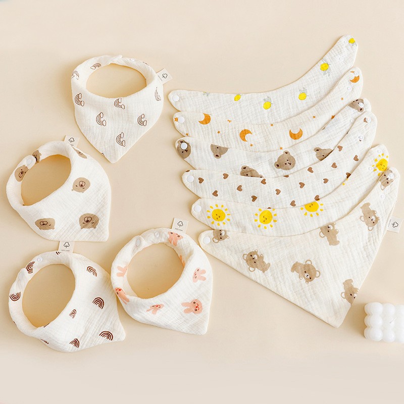 Bandana Drool Bibs Manufacturer - Organic Cotton Snap Button