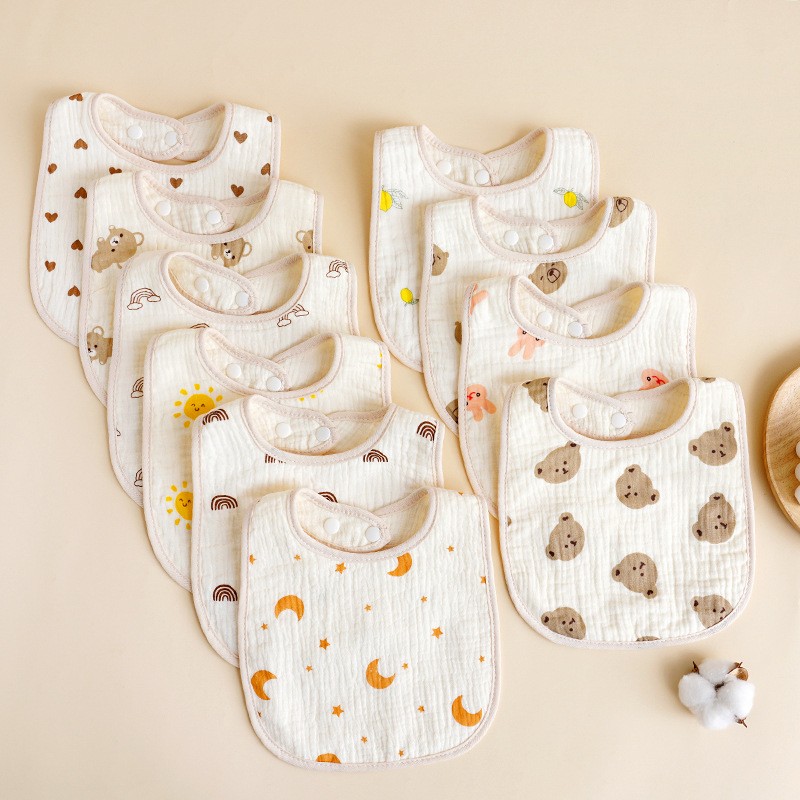 Muslin Drool Bibs Supplier - Organic Cotton Soft Absorbent