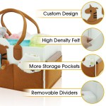 Diaper Caddy Organizer Supplier - Cartoon Felt Portable Multi