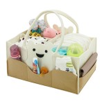 Baby Diaper Caddy Manufacturer - Cartoon Felt Large Capacity