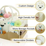 Baby Diaper Caddy Manufacturer - Cartoon Felt Large Capacity