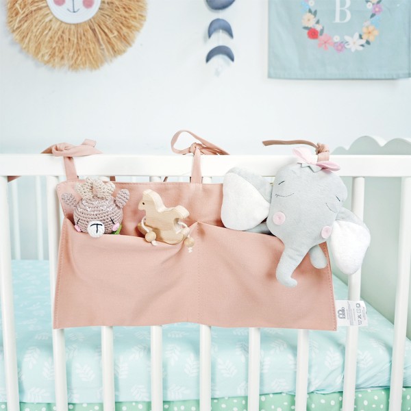 Baby Crib Storage Supplier - 100% Cotton Double Pocket