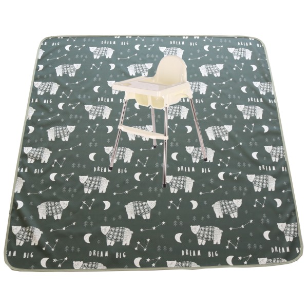 Splat Mat Factory - 51 Inch Square Waterproof Anti Slip