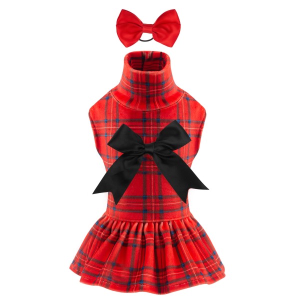 Pet Dress Manufacturer - Winter Velvet Skirt Design