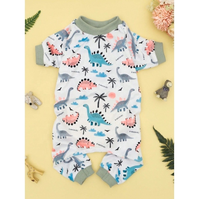 Dog Pajamas Factory - One Piece Cartoon Print