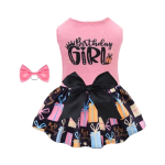 Dog Dress Supplier - Winter Velvet Bow Design