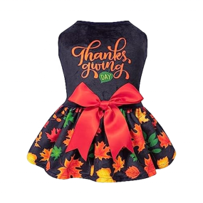 Dog Dress Factory - Velvet Fall Thanksgiving