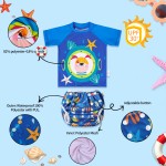 Baby Swimwear Supplier - Long Sleeve Zip Cartoon
